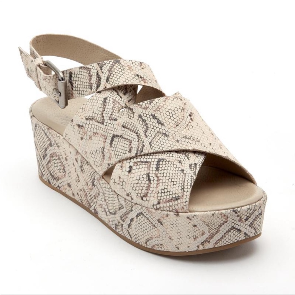 Matisse Snake Skin Platform Sandal